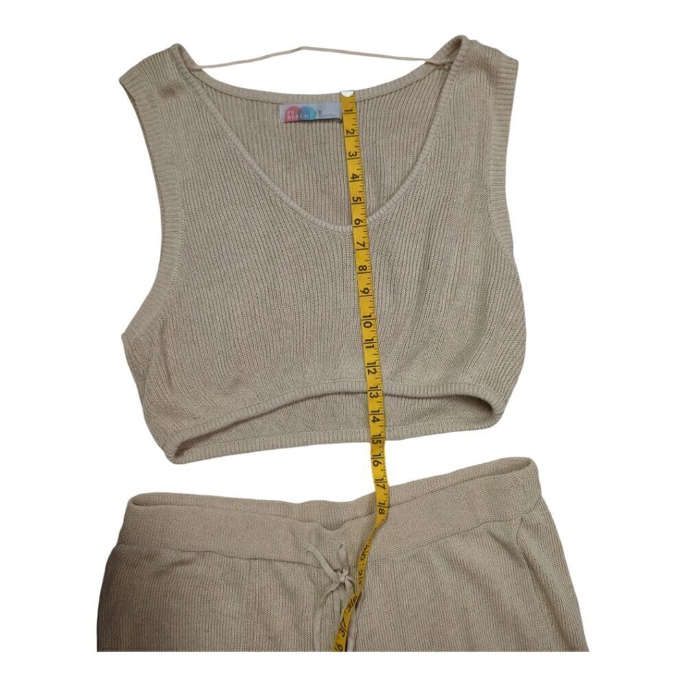 Free People Women's Jumpsuit and top Tan Color Size XL  Two Pieces - Picture 7 of 12
